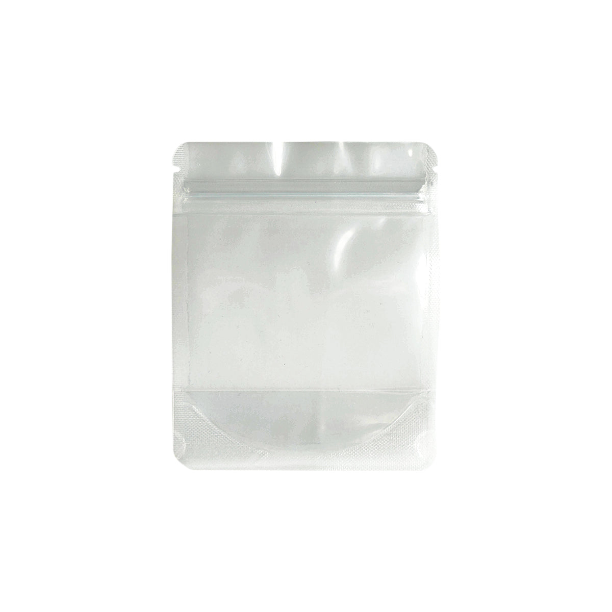 4x5+2 rounded corner clear barrier bag second angle