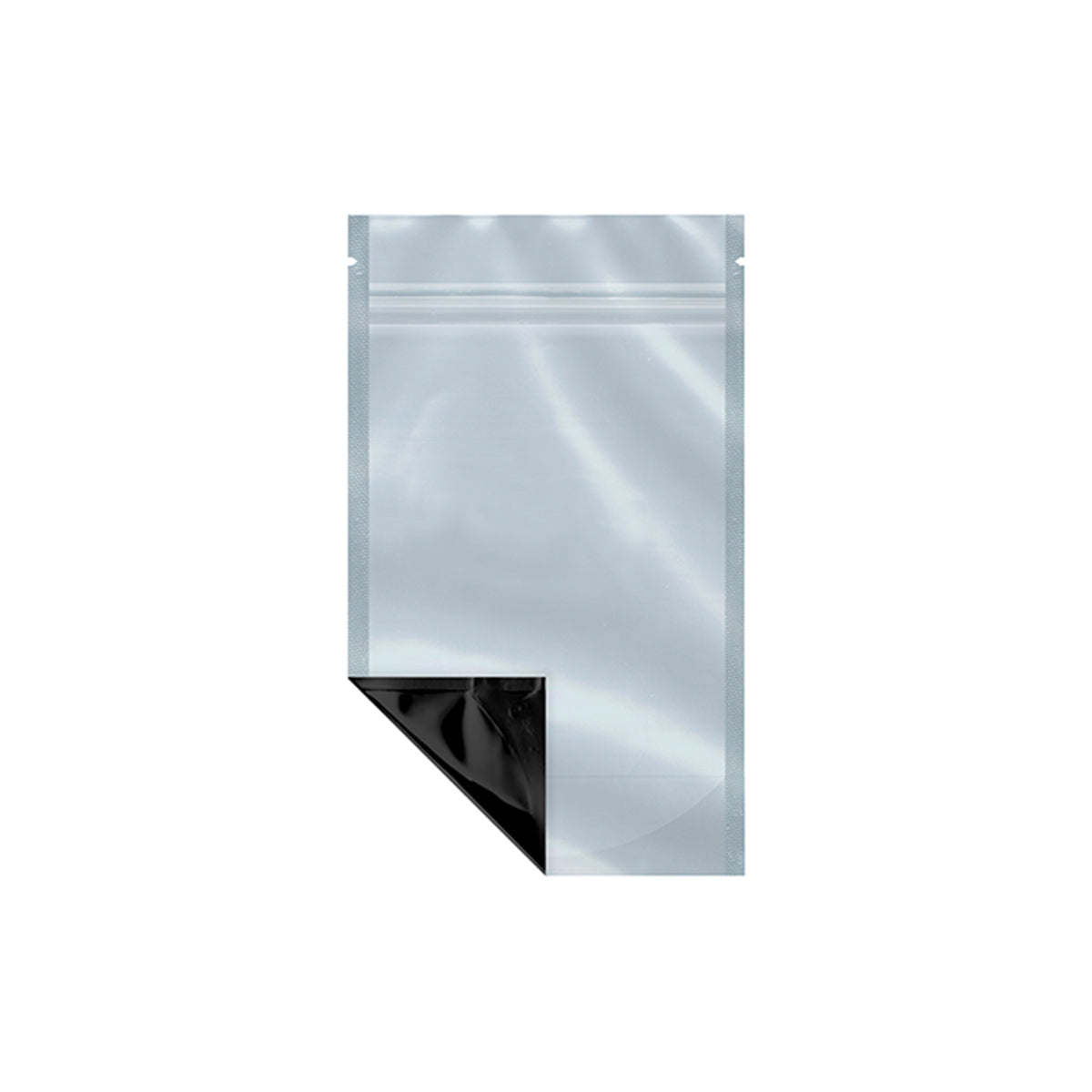 4x6+2 black and clear resealable foil barrier bag stand-up pouch