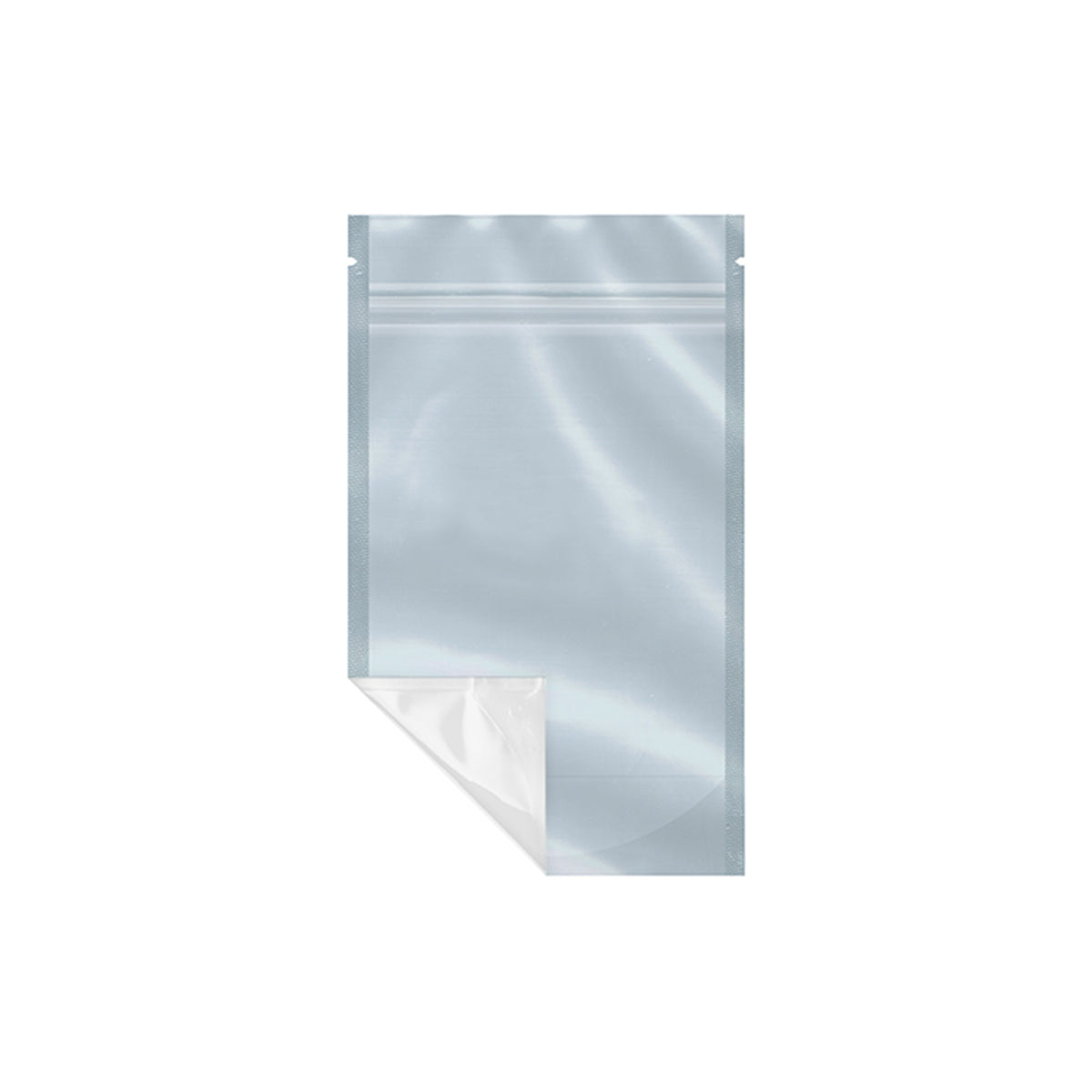 4x6+2 white and clear resealable foil barrier bag stand-up pouch