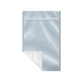 5x8+2 white and clear resealable foil barrier bag stand-up pouch