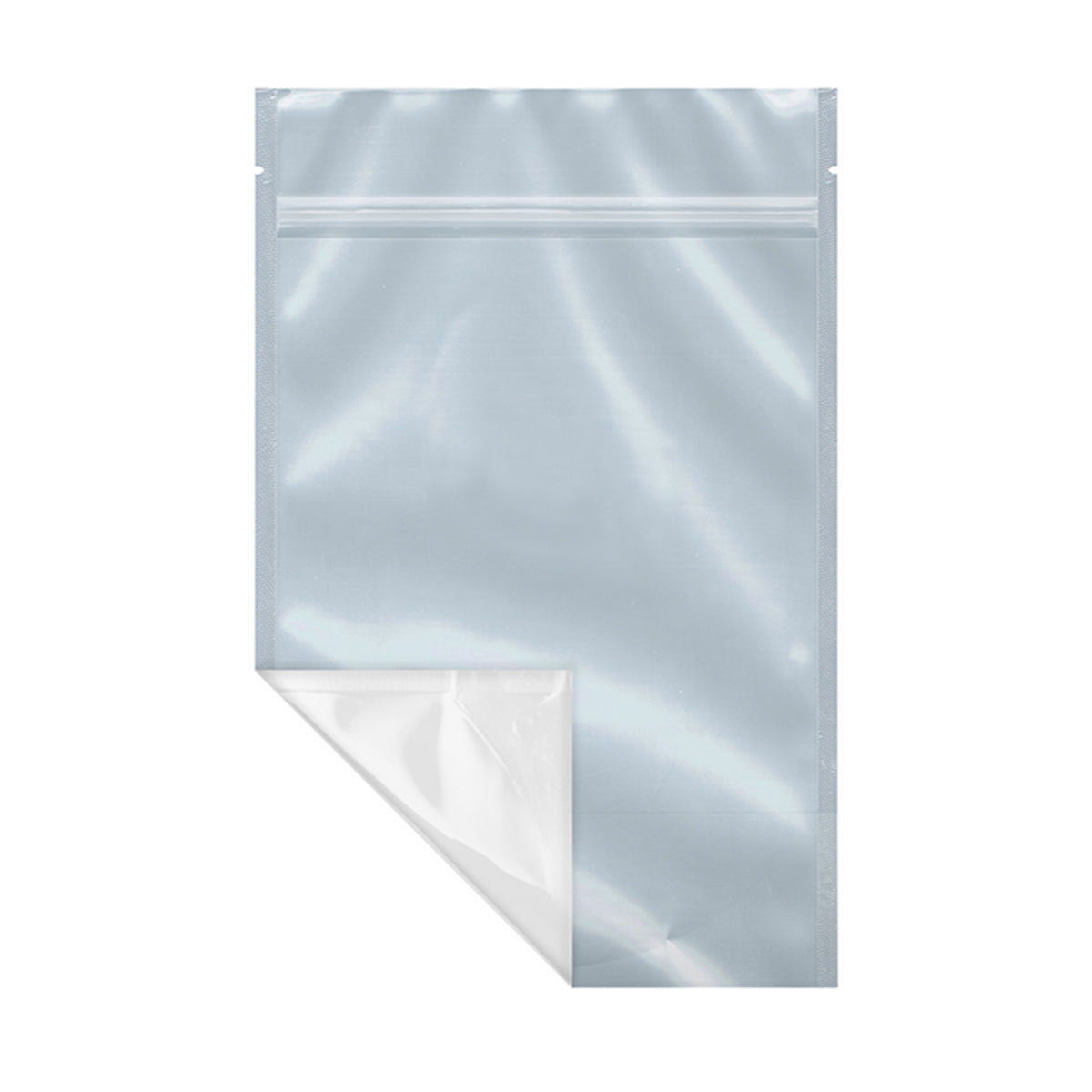 6x9+2 white and clear resealable foil barrier bag stand-up pouch