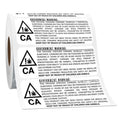 CA Warning Labels