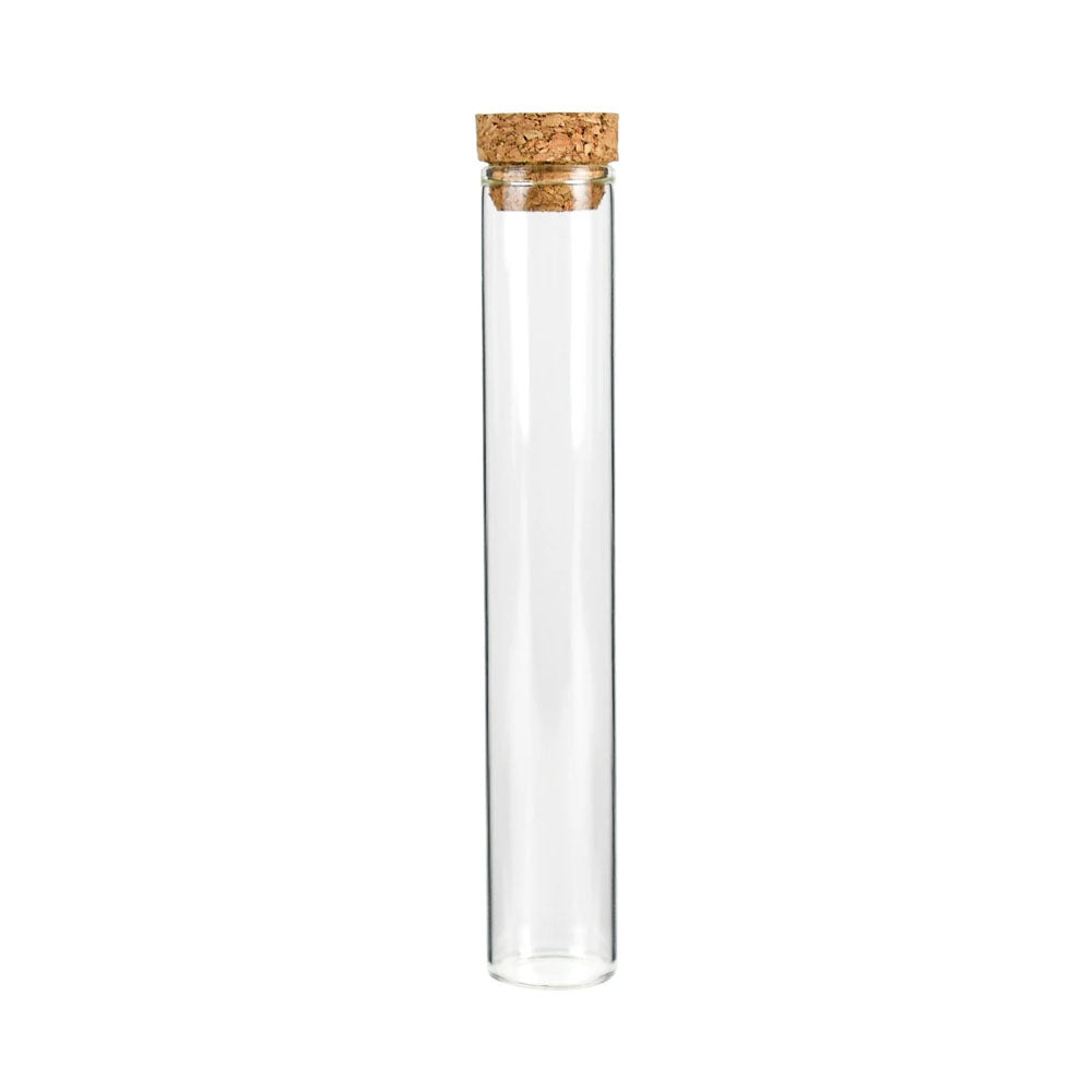 Glass Tube Cork Screw Top