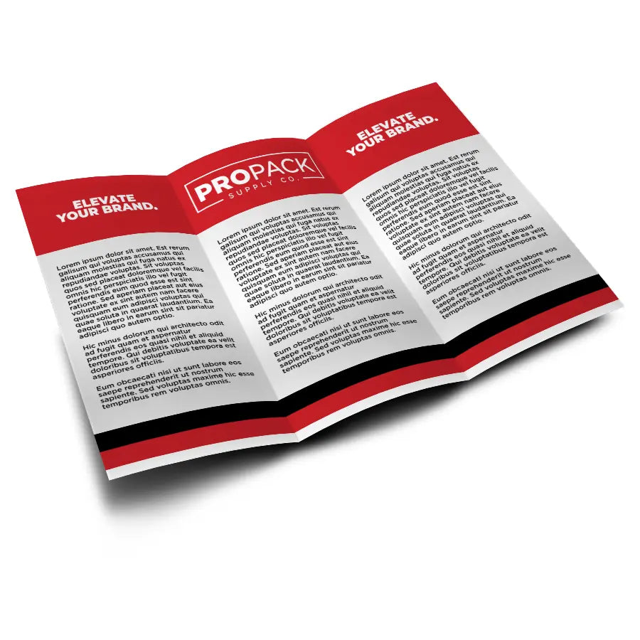 Custom Tri-Fold Brochures Pro Pack Supply