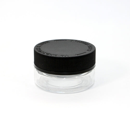 1oz Flat Child Resistant Glass Jars