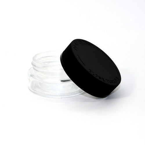 1oz Flat Child Resistant Glass Jars