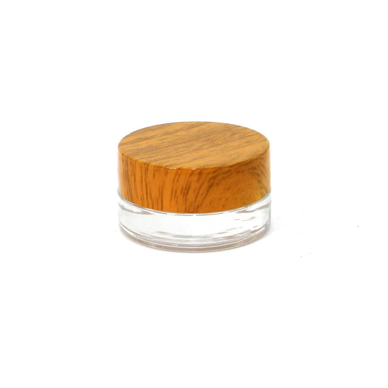 7ML Wood Cap Glass Concentrate Containers