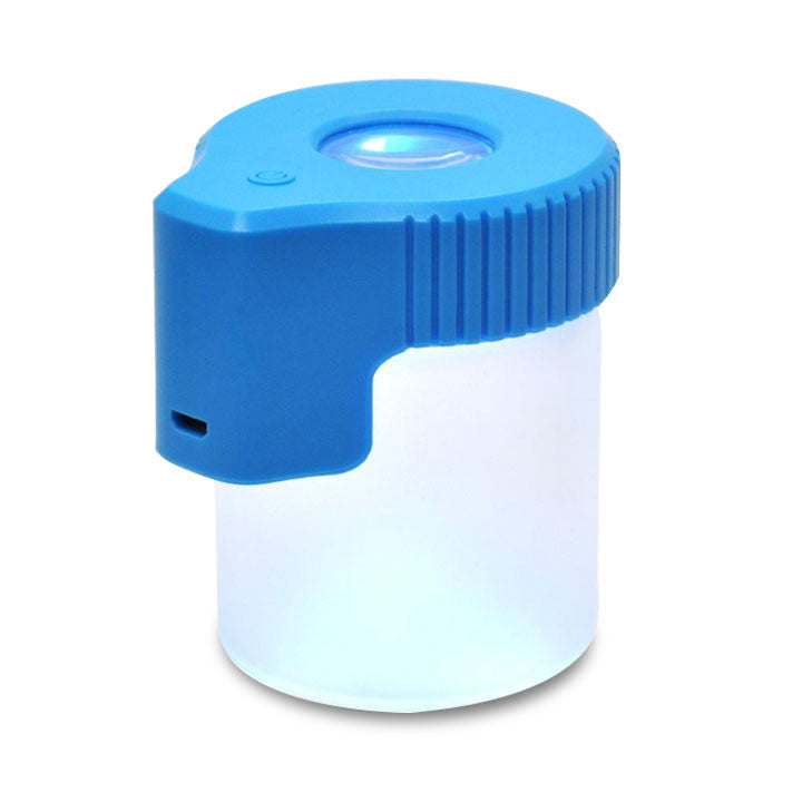 LED Glass Jars with Magnifier