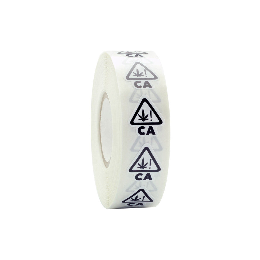 CA Die Cut Warning Symbol Labels