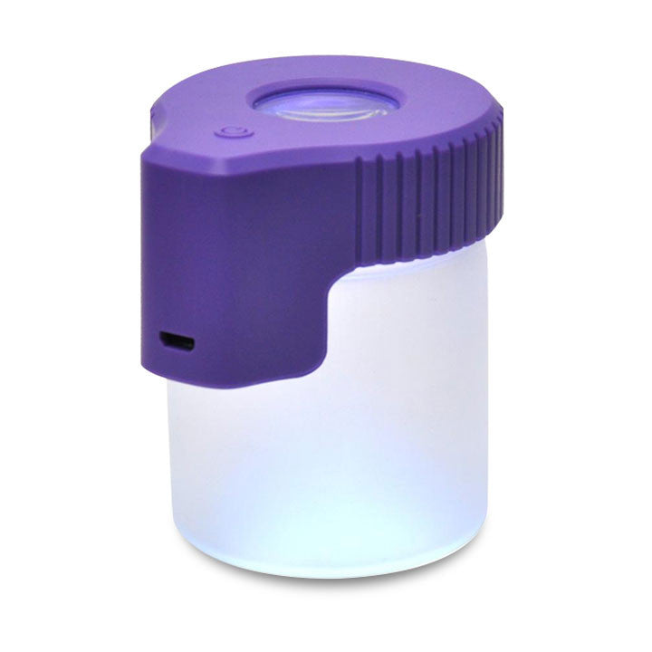 LED Glass Jars with Magnifier