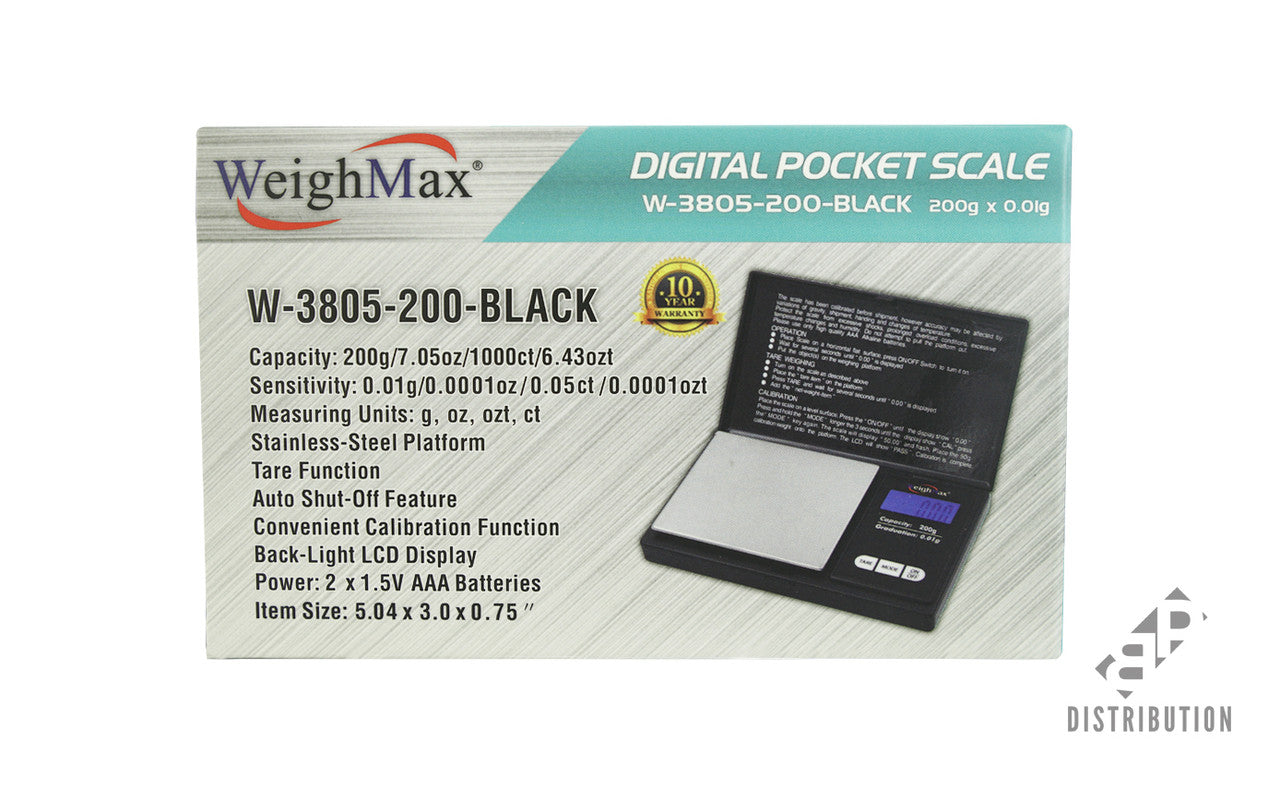 WeighMax Digital Pocket Scale 200g